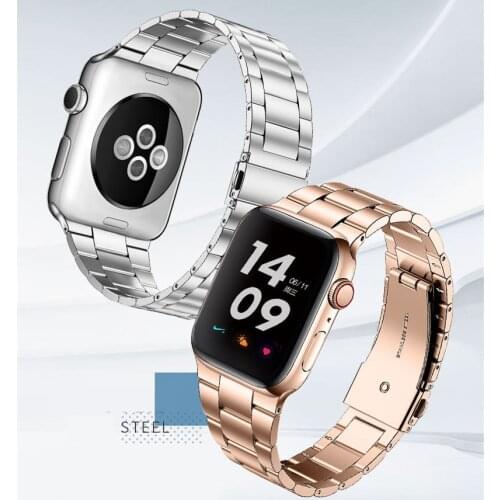 Stainless Steel Band For iWatch Series 6/5/4/3/2/1/SE Bands Strap For Apple Watch 44mm 40mm 42mm 38mm Series 6 5 4 3 2 1