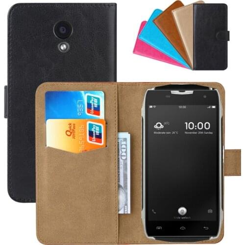 Luxury Wallet Case For Doogee T5 T5 Lite PU Leather Retro Flip Cover Magnetic Fashion Cases Strap