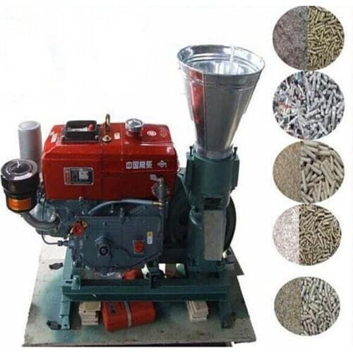 Pellet Press Manual KL150A Diesel Engine Wood Pellet Machine / Grain Feed Pellet Mill Machine