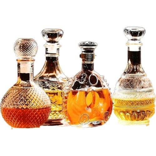 Whiskey Decanter Bottle Crystal Glass Wine Beer Containers Cup Home Bar Tools Decoration