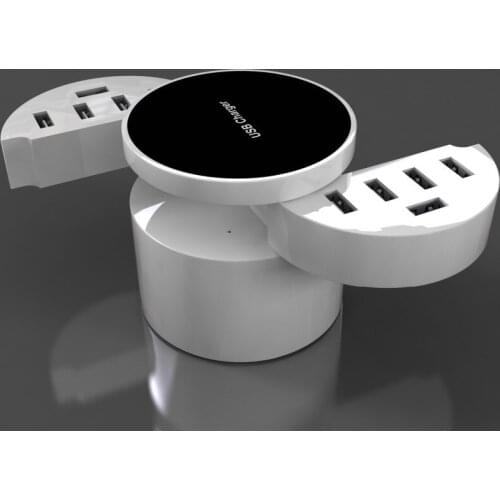 Universal 10 USB Port Smart Charger US EU UK Plug Foldable Led Quick Wall Travel Power Adapter Socket For Mobile Phone Tablet PC