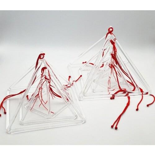 HF 5 inches 8 inches crystal singing pyramid 2 Pieces For Yoga Spirit
