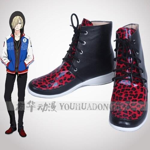 YURI!!!on ICE Cosplay Shoese Yuri Plisetsky Cosplay Cosstumes Cosplay Sneakers All Sizes 35-47 Hot Sale Halloween Christmas Cos