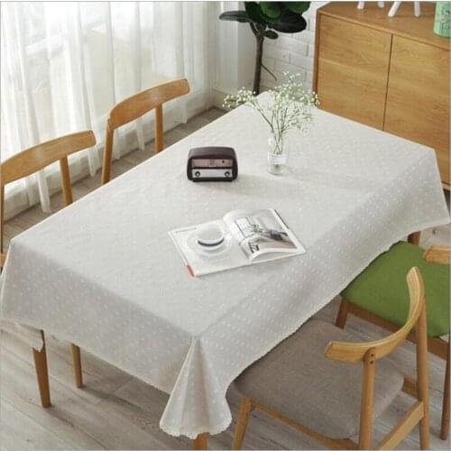 1pc Simple Cotton and Linen Quality Table Cover Tea Table Mat Cloth Dining Place Mats For Kitchen