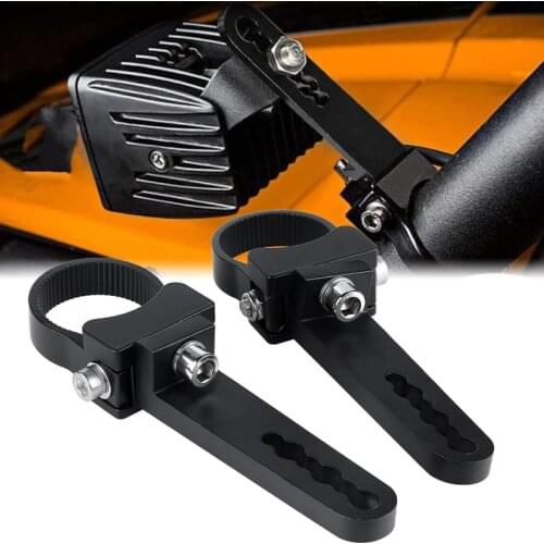 2PCS 1.5'' Tube Bull Roll Bar Light LED Bar Mount Bracket Clamps Holder For Auto Car Truck Trailor Off Road ATV UTV Car-Styling