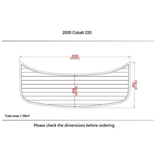 2000 cobalt 220 swimming platform 6mm mat EVA teak floor Non-slip mat carpet