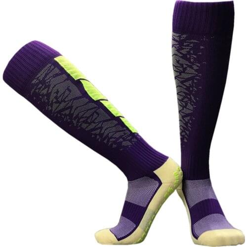 2018 New Long Soccer Socks Non-slip 2019 Cotton Men Football Socks adult Training Futbol Sports Chaussette Compression Protector