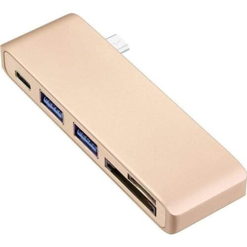 5 in1 TYPE-C Hub To SD TF Reader Slot Hub 3.0 PD Thunderbolt 3 USB C Hub Adapter for MacBook New Pro Air