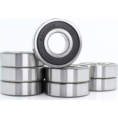 6203RZ Bearing 17*40*12 mm ABEC-3 8Pcs Mute High Speed For Motorcycles 6203 RS 2RZ Ball Bearings 6203RS 2RS With Nylon Cage