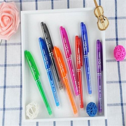 8 Colors 0.5mm Erasable Pen Magical Gel Pen Plastic Pens for Writing Office School Supplies Stationery Students Prize Gifts
