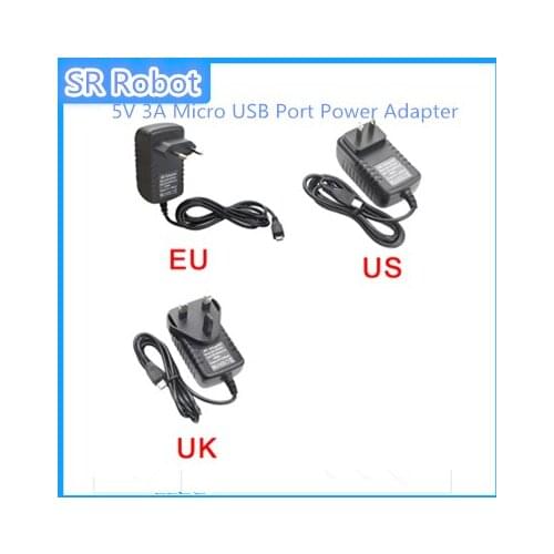 Raspberry Pi 3 Power Charger Adapter 5V 3A Micro USB Port Power Adapter Supply EU US AU UK Adapter For Rpi 3 Model B DIY RC T