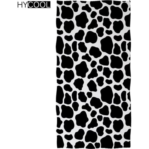 Quicky-dry Microfiber Bath Towels Cow Pattern Printing Large Beach Soft Sports Towel Camping Accessories Soft Breathable Toalla