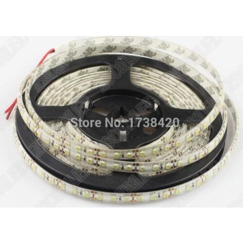 Free Shipping LED Strip Light 5m waterproof IP65 3528 SMD 600LEDS 120led/M led strip DC12V WW/W/R/G/B/RGB good quality