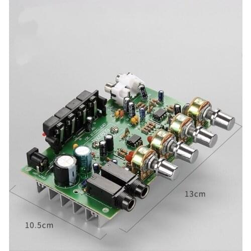 DC 12v 40W+40W Stereo Audio Amplifier Board Digital microphone amplifier With Tone Control Speaker AMP