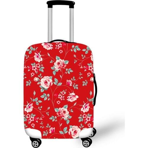 Elastic Luggage Protective Cover Case For Suitcase Protective Cover Trolley Cases Covers 3DTravel Accessories Strawberry Pattern