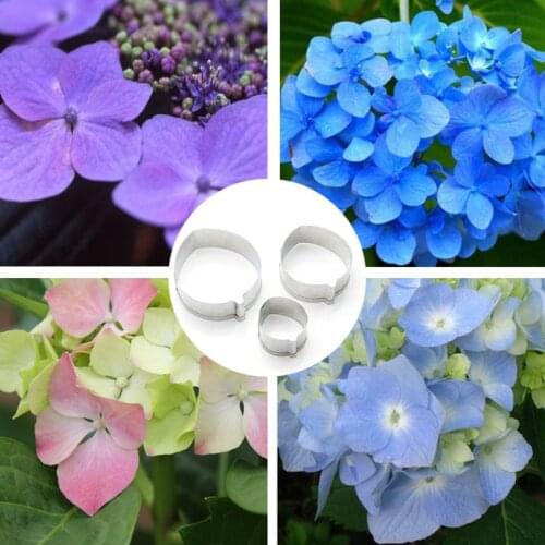 Hydrangea Petals Stainless Stell Cookie Cutter Pastry & Biscuit Baking Cutter Cake Decoration Tools Cupcake Mold Fondant Tools