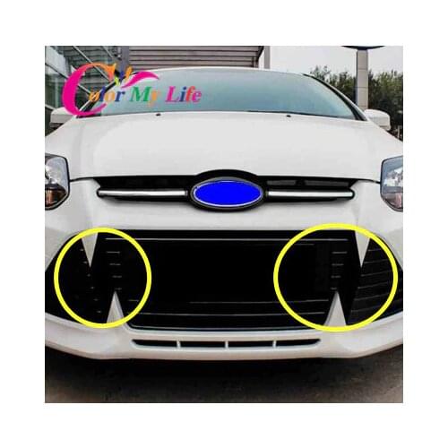 Carbon Fiber Sticker for Grill For Ford Focus 3 MK3 2012 2013 2014 2015 Decal For Grille Accessories