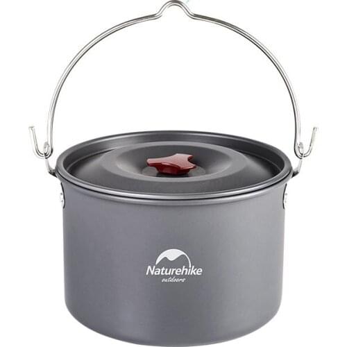 【New store 】 4-6 person Outdoor Cookware 4L Cooking Pot Utensils for Camping Picnic set Pot NH17D021-G Naturehik
