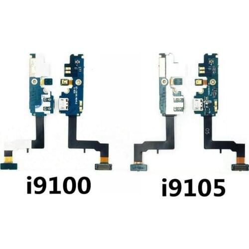 New Microphone Module+USB Charging Port Board Flex Cable Connector Parts For Samsung S2 i9100 i9108 i9100G / i9105