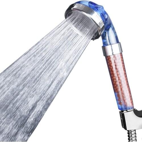 Adjustable 3 Modes Bath Shower Head Hand Shower High Pressure Water Saving Water Anion Filter Shower Heads SPA Nozzle