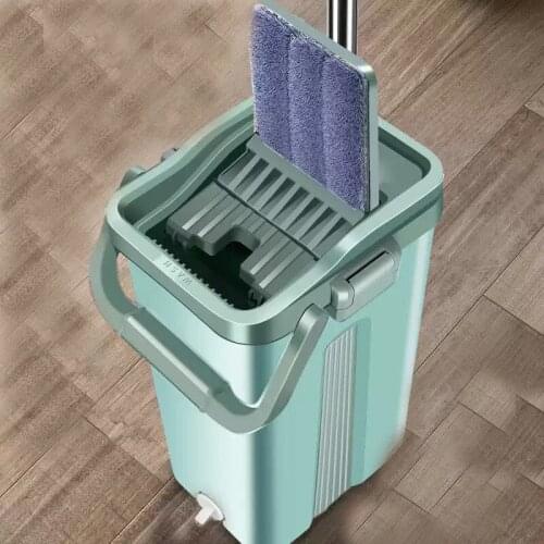 Hands-free mop Household Scraper Mop bucket Office slacker Flat Thickened Scraper Mop floor artifact