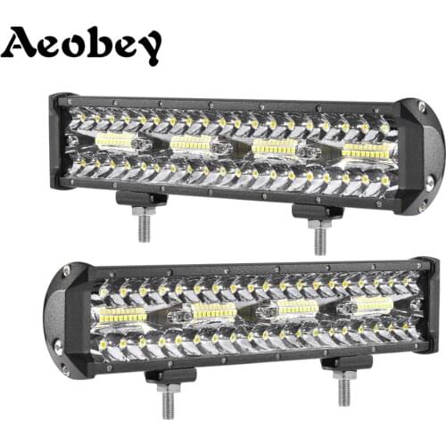 Aeobey 12 Inch 240W Led Light Bar 80led Offroad LED Driving Lights 4x4 Offroad Truck SUV ATV Tractor Boat 12v 24v Work Light Bar