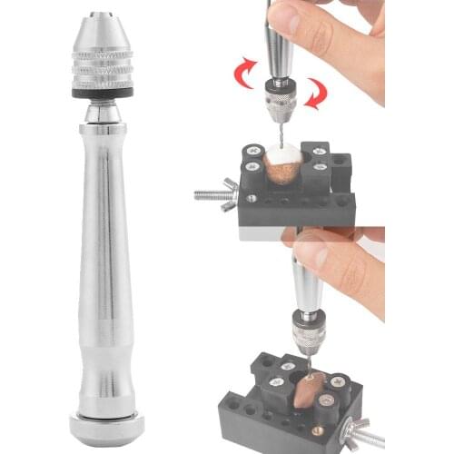 Watch Pin Vise Hand Manual Drill Portable DIY Tool High Quality Jewelry Watch Repair Drilling Tool for Jeweler watchmaker