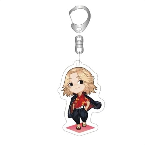 Tokyo Revengers Anime Cosplay Keychain Manjiro Ken Takemichi Hinata Atsushi Chibi Kawaii Bag Pendant Fans Collection Props