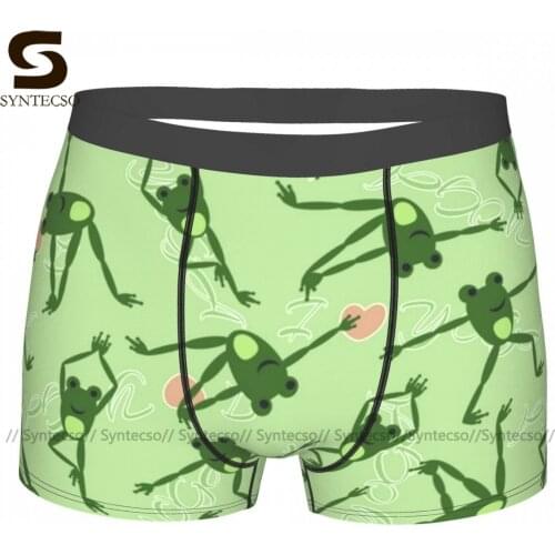 Frog Underwear Pouch Hot Polyester Trunk Customs Breathable Men Boxer Brief