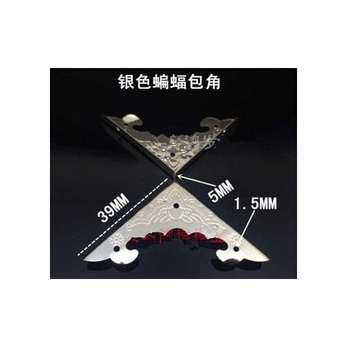 Corner Brackets Silver bat wrap angle 39MM*5MM furniture fastener frame oil painting Chinese painting angle frame parts