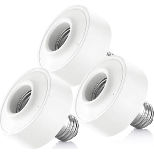 E26 E27 Smart WiFi Light Socket Lamp Holder Led Bulb Head Base Remote Switch Voice Control Compatible With Alexa Google Home