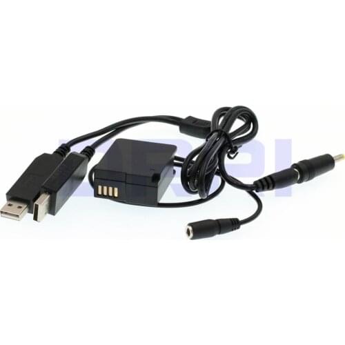 DMW-DCC8 DC Coupler USB cable for Lumix DMC-FZ300 FZ2000 FZ2500 DMC-G5/G6/G7