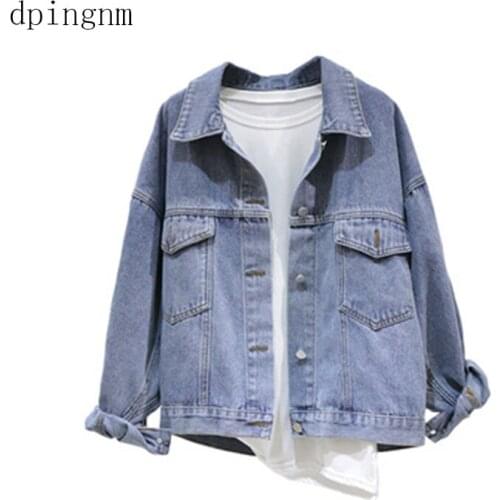 Jeans Jacket Women Casacos Feminino Slim Ripped Denim Jacket Femme Elegant Vintage Bomber Jacket 2019 Basic Coats