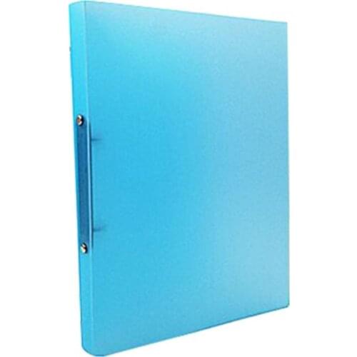 1pc A4 Clip File Folder Transparent Candy Color Loose Leaf Binder Storage Organizer