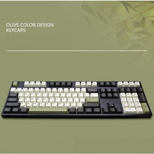 108 Keys PBT Double Color Backlight Keycap Universal Column For Ikbc Cherry MX Annie Mechanical Keyboard