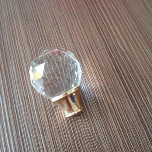 4pieces/lot 30mm crystal faceted ball with M10 bracket for table lamp part or Drawer decor home decoration