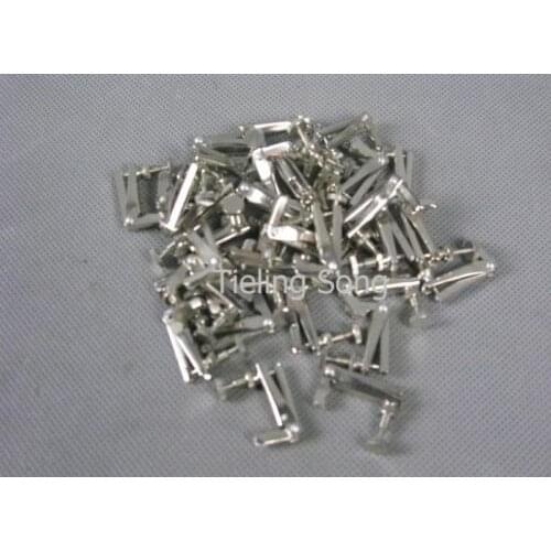 50pcs 4/4 violin white nickel plated string fine tuners #6679