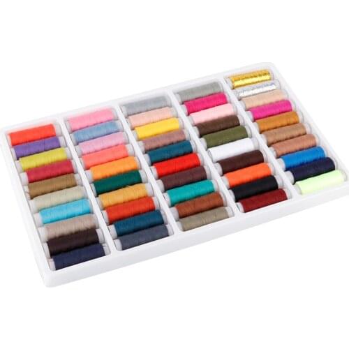 50PCS Different Color Polyester Sewing Stitching Thread Machine Reels Spool Cord String Hand Sewing And Machine Sewing