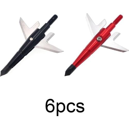 3pcs 100 Grain Archery Cutting Broadheads Wing Blade Arrowheads Hunting Tips 4 Color