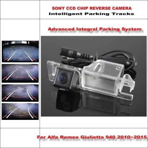 Car Intelligentized Reverse Rear View Camera For Alfa Romeo Giulietta 940 2010-2013 HD Parking Dynamic Trajectory CAM