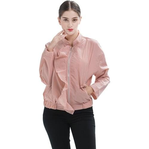 Casaco New Special Offer Full Bomber Jacket Joker Solid Color Jacket 2019 Suit-dress Easy Tatting Small Loose Coat Woman Jr1655