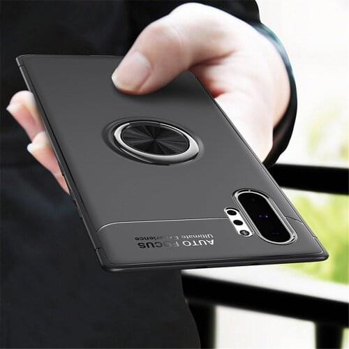 For Samsung Galaxy Note 10 Plus S10 5G S8 S9 Plus Note9 Case Car Holder Stand Magnetic Ring Cover For Samsung A50 A40 A30 A70