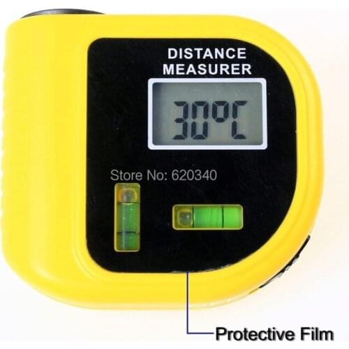 Free shipping Level measurement instrument Digital laser designator LCD ultrasonic rangefinder electronic tape measure