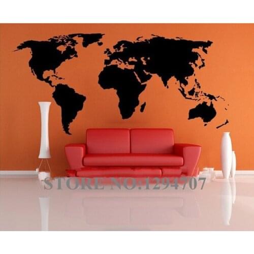 World Map wall stickers for kids rooms removable pvc Art decals cute kid home decor for kids rooms poster mural