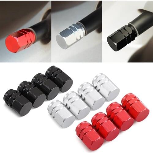 4pcs Car-Sticker Car Tire Valve Caps Sport Style for Ford Focus Fiesta Ecosport Kuga Mondeo Everest Accessory