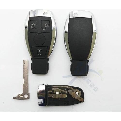 For Mercedes Benz BGA smart card shell 3 Button smart key replacement shell