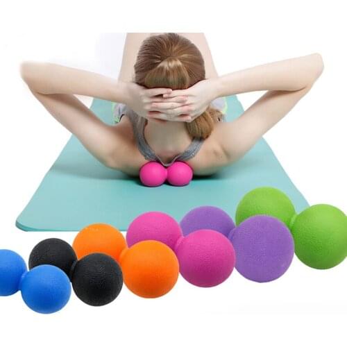 65MM TPE Peanut Massage Ball Lacrosse Fitness Balls Therapy Gym Relaxing Exercise Yoga Ball Release Muscle Sports equipment