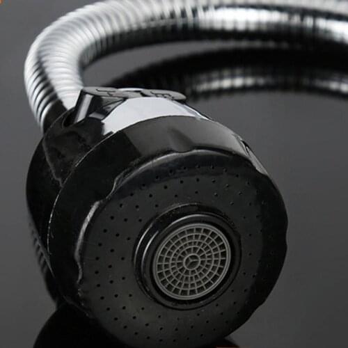 2021 New 360 Degrees Rotation Sink Faucet Pipe Stainless Steel Kitchen Sink Spout Water Saving Outlet Fexible Tube Single Handle