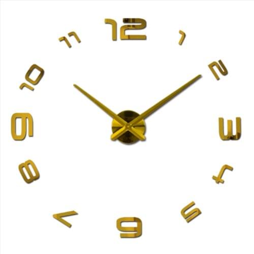 New Wall clock large Modern Design 3D DIY Watches Decorative wall clock room pendule horloge murale