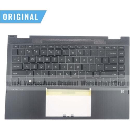 New Original Palmrest for HP PAVILION X360 14-DW With US non-backlit Keyboard Top Cover 6070B1744903 L96526-001 Sliver Side